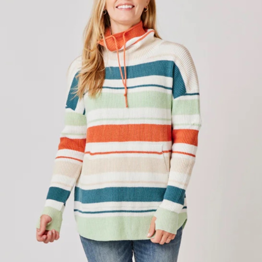 Carve Design ROCKVALE‎ SWEATER Striped Multicolor Women's Sweater Size Small